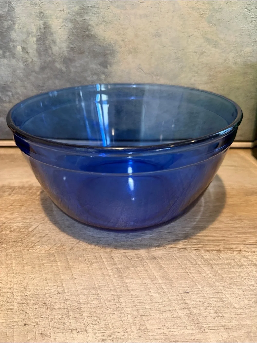 Anchor Hocking Cobalt Blue Glass Mixing Bowl 4 quart